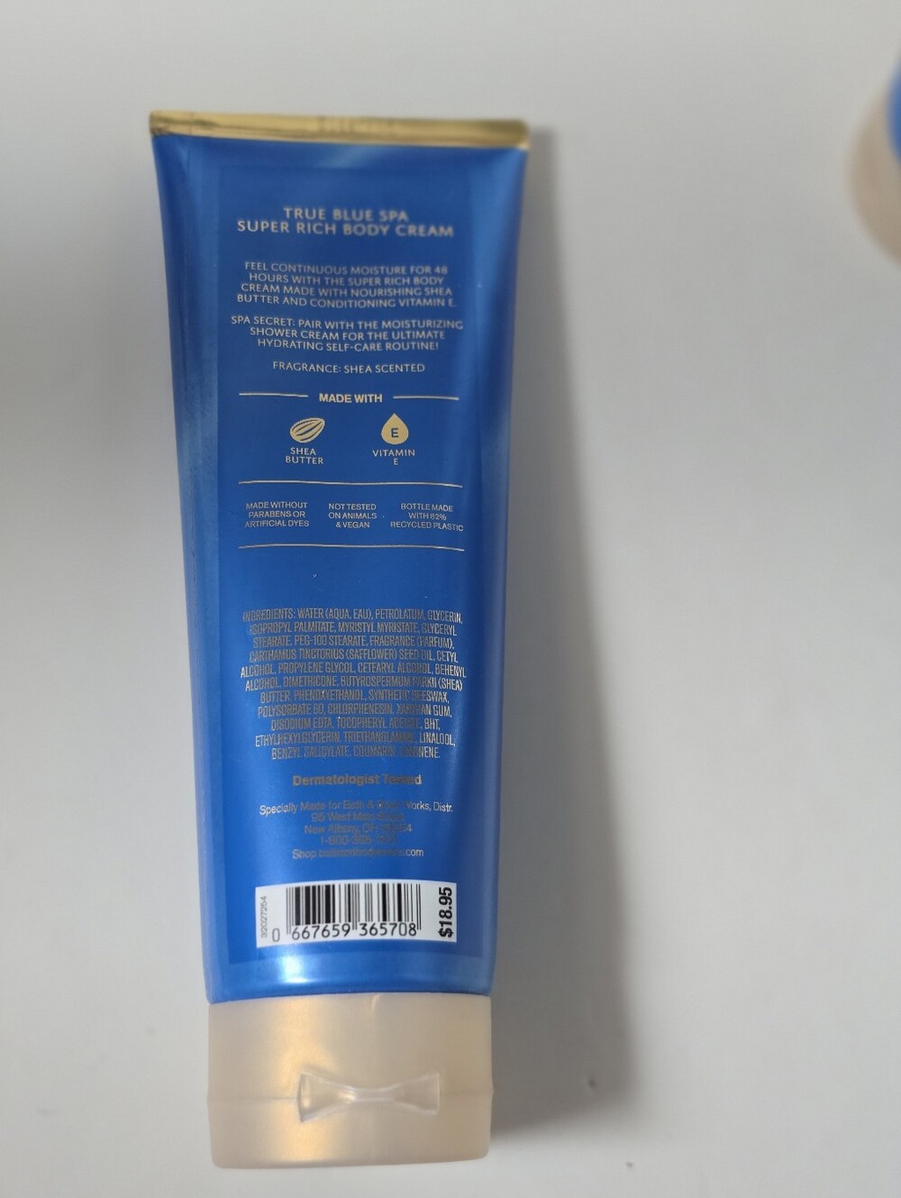 Bath & Body Works True Blue Spa Super Rich Body Cream Set of 3 NWT - Picture 2 of 2